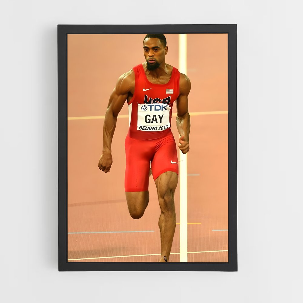 Poster Runway Rouge – affiche Athlétisme (vue 2)